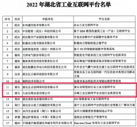 【黃石工(gōng)業(yè)】黃石兩平台入選“2022年(nián)湖(hú)北(běi)省工(gōng)業(yè)互聯網平台名單”