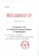 湖(hú)北(běi)省人民(mín)政府辦公廳印發關于更好服務市(shì)場主體推動經濟穩健發展若幹政策措